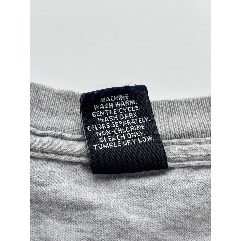 Vintage 90s/2000s Y2K Gap Worldwide Flags Long Sleeve Gray Men's T-Shirt Size XL - Picture 5 of 8